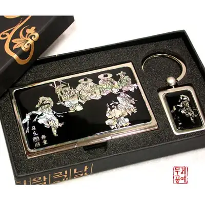 Moodong Mother-of-Pearl Business Card Holder Set (2 Types)