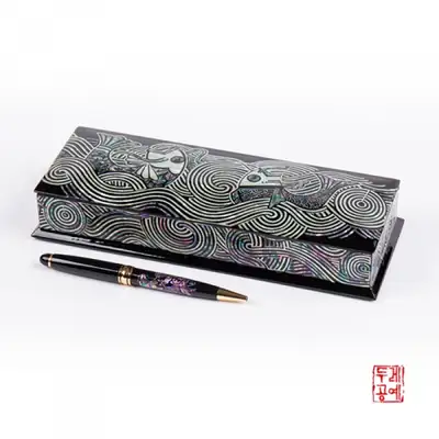 悠悠錦鯉筆盒（黑色）