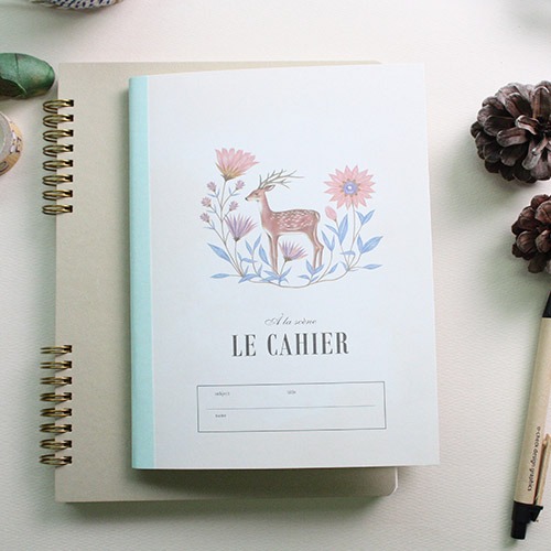 O-CHECK Nordic Sensibility Deer Lined Notebook (M)
