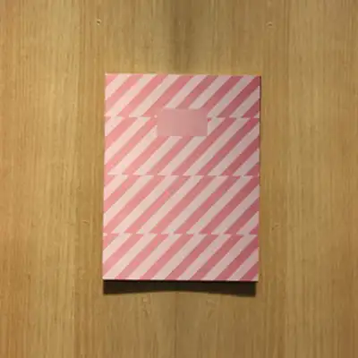 O-CHECK 笔记本 NOTE Pattern Pink 粉色 (横线)