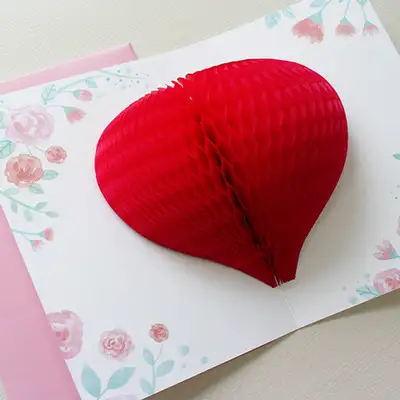 O-CHECK 立体弹出贺卡 POP UP Card love ver.3 爱