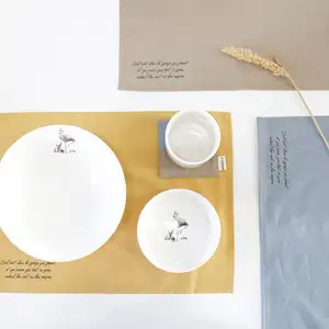 O-CHECK DESIGN GRAPHICS棉质斜纹餐垫