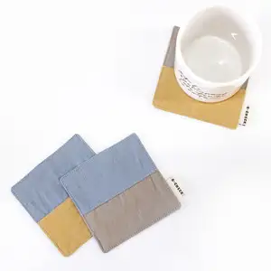 COTTON TWILL COASTER_棉斜纹杯垫