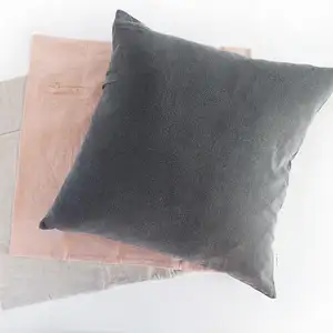 水洗亚麻抱枕套 45x45