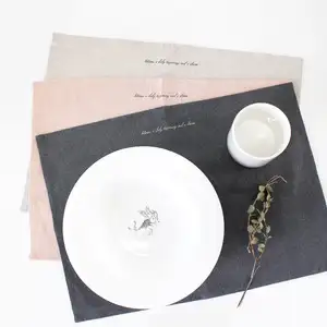 Washing Linen Table Mat_洗水亚麻桌垫