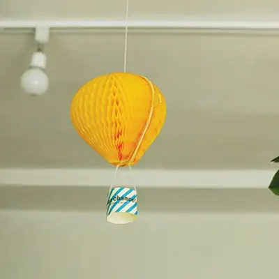 O-CHECK蜂窝移动贺卡 黄色 FLY UP YELLOW