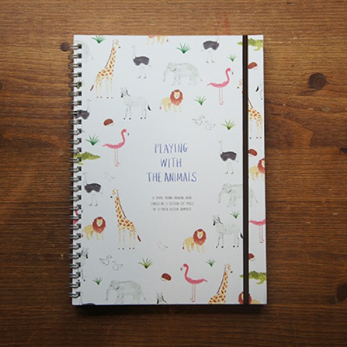 O-CHECK Section Drawing Book Animal Edition