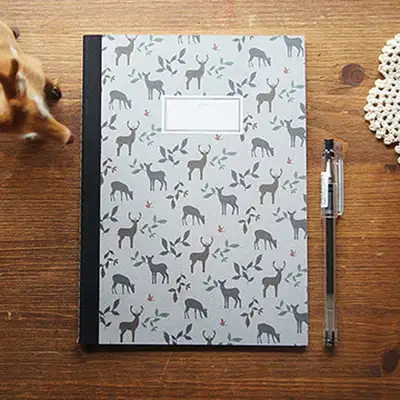 O-CHECK STITCH NOTEBOOK M 鹿 (无线)