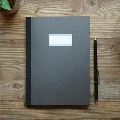 O-CHECK 缝线笔记本 STITCH NOTEBOOK M 黑色（无线装订）