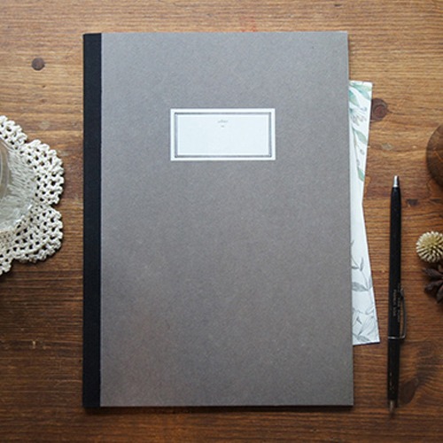 O-CHECK Stitch Notebook L Brown (Wireless)