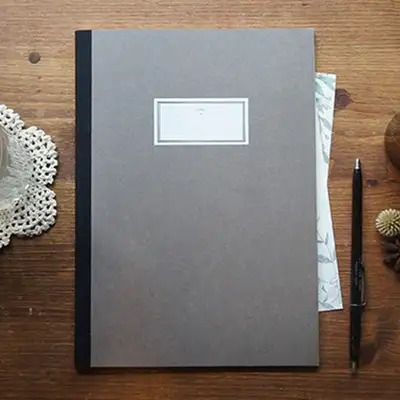 O-CHECK 线缝笔记本 STITCH NOTEBOOK L 棕色（无线）
