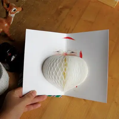 O-CHECK POP UP CARD圣诞老人圣诞卡