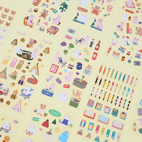 O-Check Oh! Friends Deco Sticker 6p Set