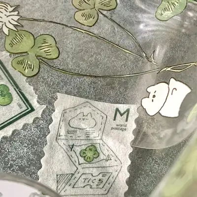 冒冒光线 | 邮票款式胶带 - 三叶草