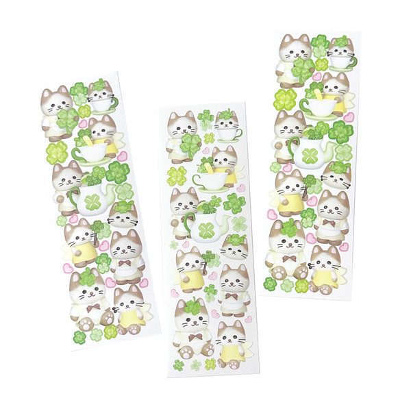 Moitoyi | Clover Kitty Seal Sticker