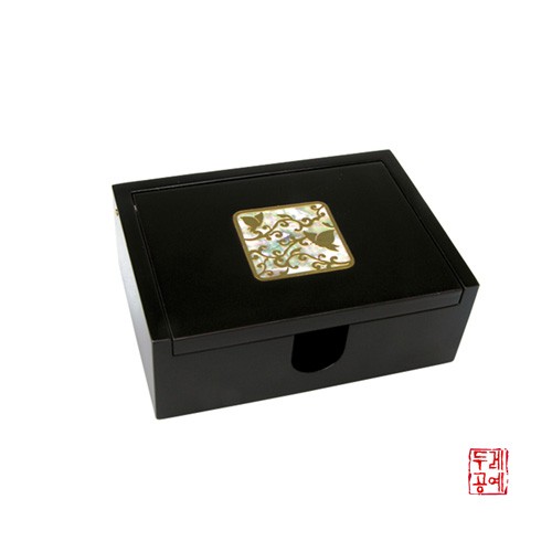 Mother-of-Pearl Business Card Case - Trailing Vine Butterfly