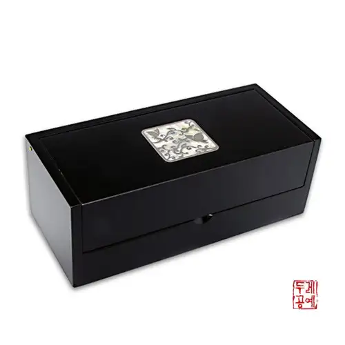 螺鈿眼鏡盒-唐草蝴蝶