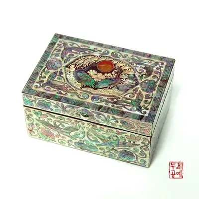 李朝 鸿学 自动名片盒 [朱盒]