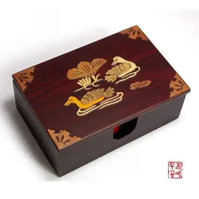 鸭纹样名片盒