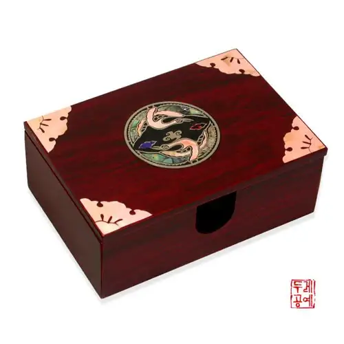 胸牌銀線象嵌名片盒