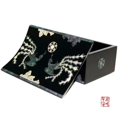 凤凰云纹贝壳名片盒