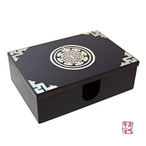 Longevity Character Inlay Business Card Case