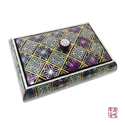 二祖几何纹样名片盒
