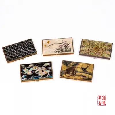 金色名片夹套装