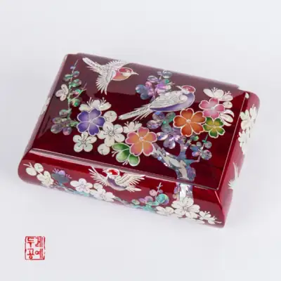原木滚轮名片盒
