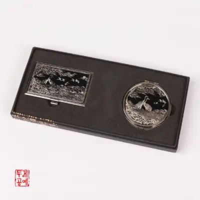 便携名片+手镜套装（黑白）