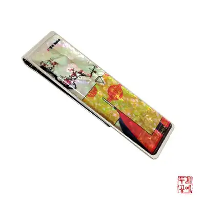 黄圆衫钱夹夹