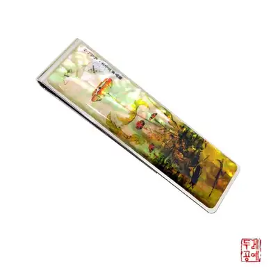 【申師任堂】草虫图 - 芍药花与白蝴蝶 钱夹