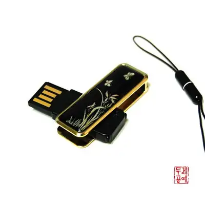 螺钿 USB 存储卡(4GB)- 兰花