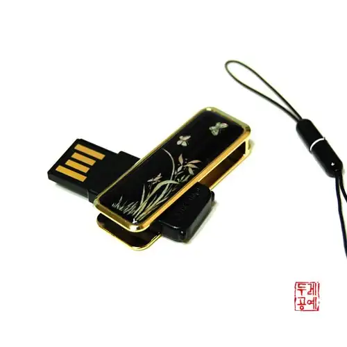 螺钿 USB 存储卡(4GB)- 兰花