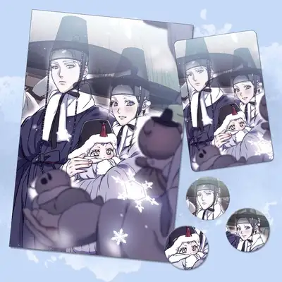 【君を探す波】君探波 新年特集 ポストカード+カードテック+ピンバッジ 3種セット｜ウェブトゥーングッズ