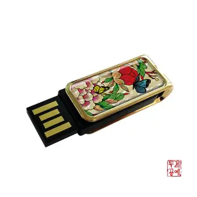 韩国遗产 USB记忆体 牡丹