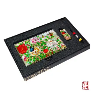 螺钿USB 2种组合套装 - 牡丹