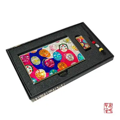 螺钿 USB 2件套装 - 太极奉山面具