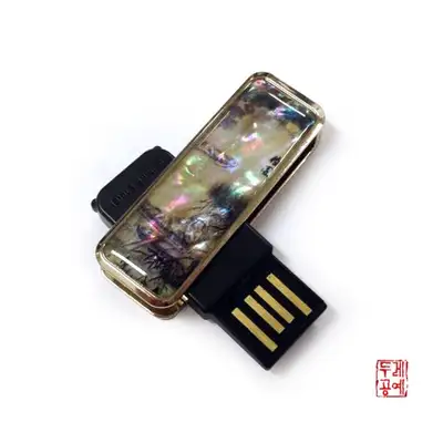 韩国艺术 USB记忆棒 [江岸夜泊图]