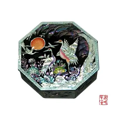 松鹤八角多用途收纳盒