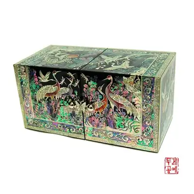 松鹤当草双合 [黑]