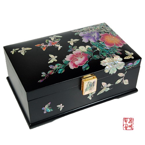 Watercolor Wildflower Jewelry Box