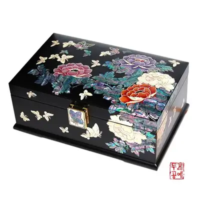 螺钿牡丹珠宝盒