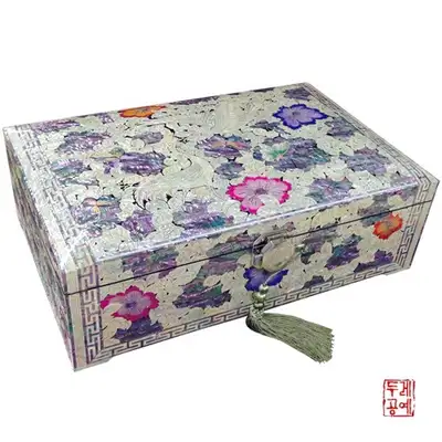 彩繪雙鶴寶石盒 [特大]