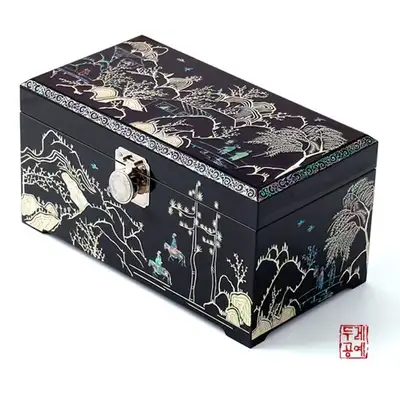 梅花初玉圖珠寶盒(大)