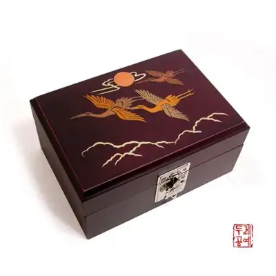 木象嵌珠宝盒[鹤]