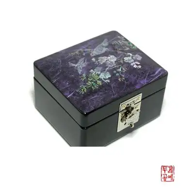 韩纸信息石函小[梅花紫]
