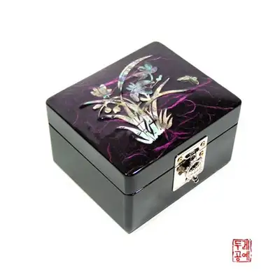 韩纸首饰盒[兰花紫]