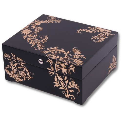 Black Jewel Box Wildflower (Matte Gold)