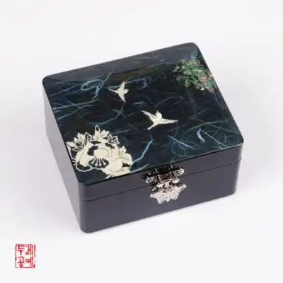 花鸟纹韩纸首饰盒